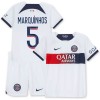 Maillot de Supporter Paris Saint-Germain Marquinhos 5 Extérieur 2023-24 Pour Enfant